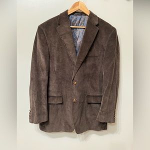 Lauren Ralph Lauren LRL Brown Corduroy Sport Coat Blazer Jacket size 42L